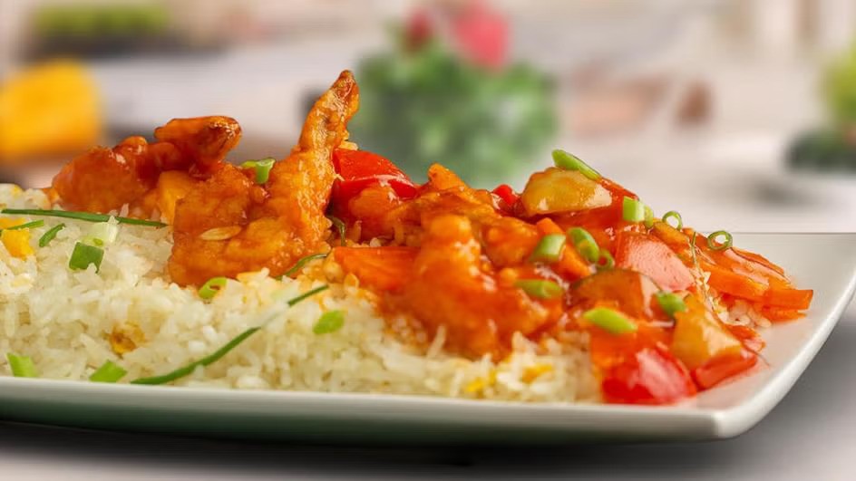 Sweet & Sour Prawn Rice