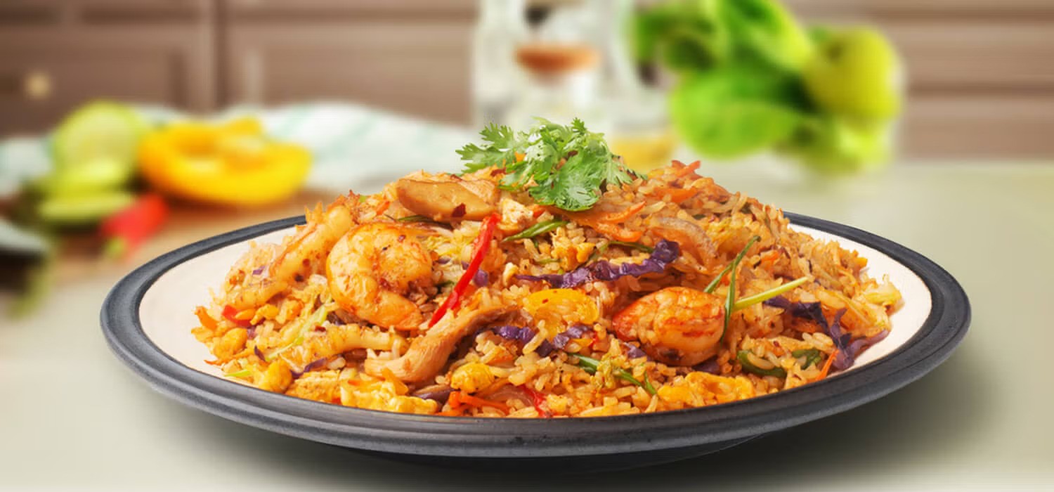 Seafood Mongolian Rice